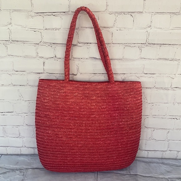 RARE Vintage straw tote bag - Picture 5 of 14
